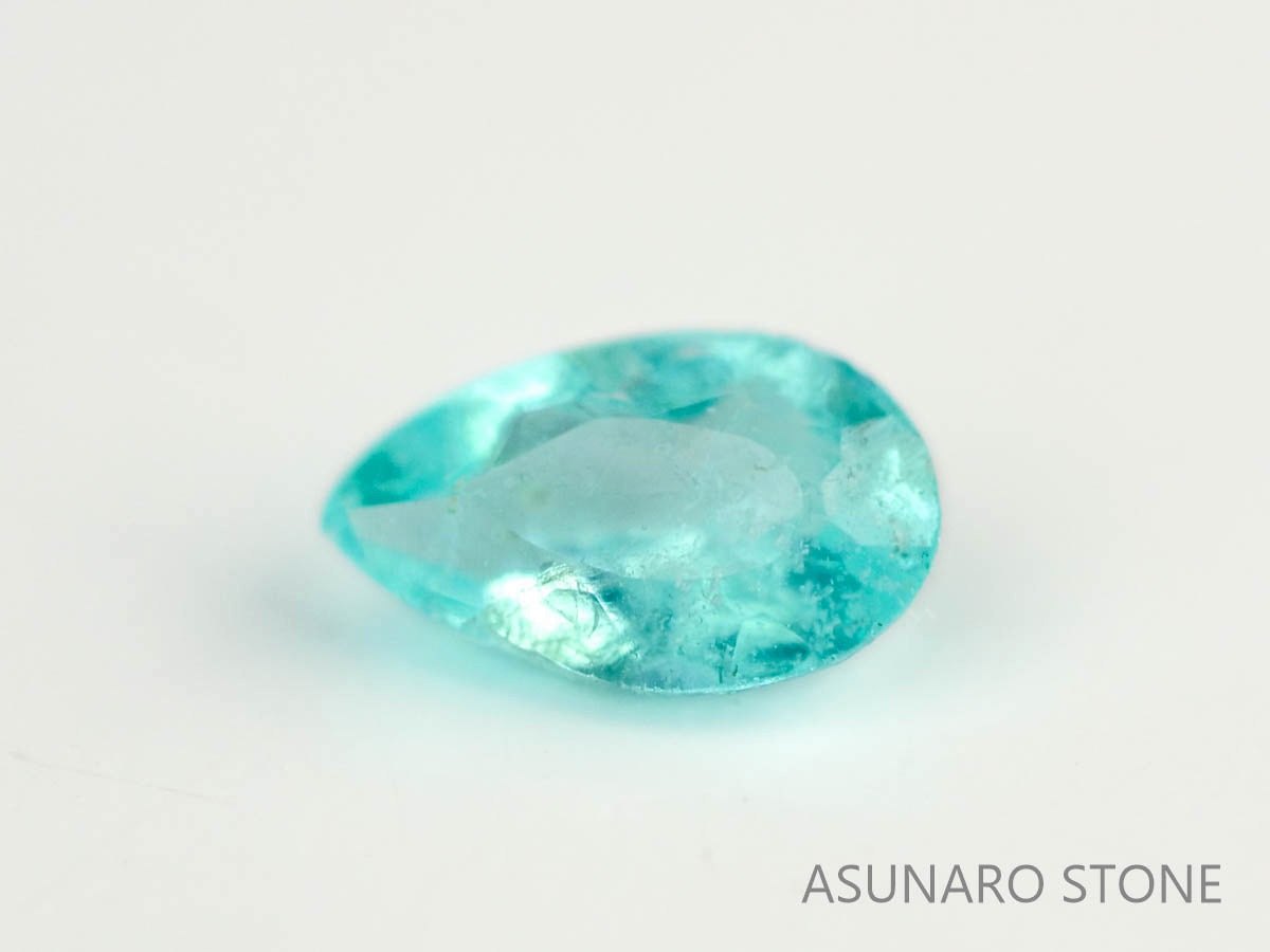 パライバトルマリン　ペアシェイプ　 ブラジル産　0.06ct 　  【230518-1644】