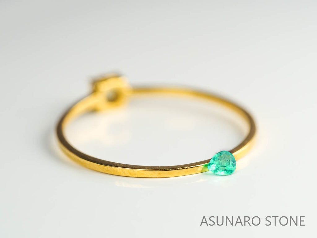 パライバトルマリン　ペアシェイプ　 ブラジル産　0.05ct 　  【230518-1645】