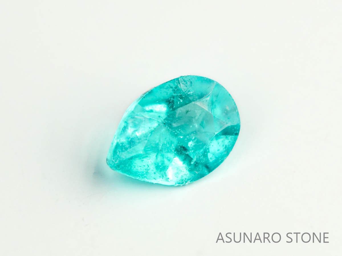 パライバトルマリン　ペアシェイプ　 ブラジル産　0.05ct 　  【230518-1647】