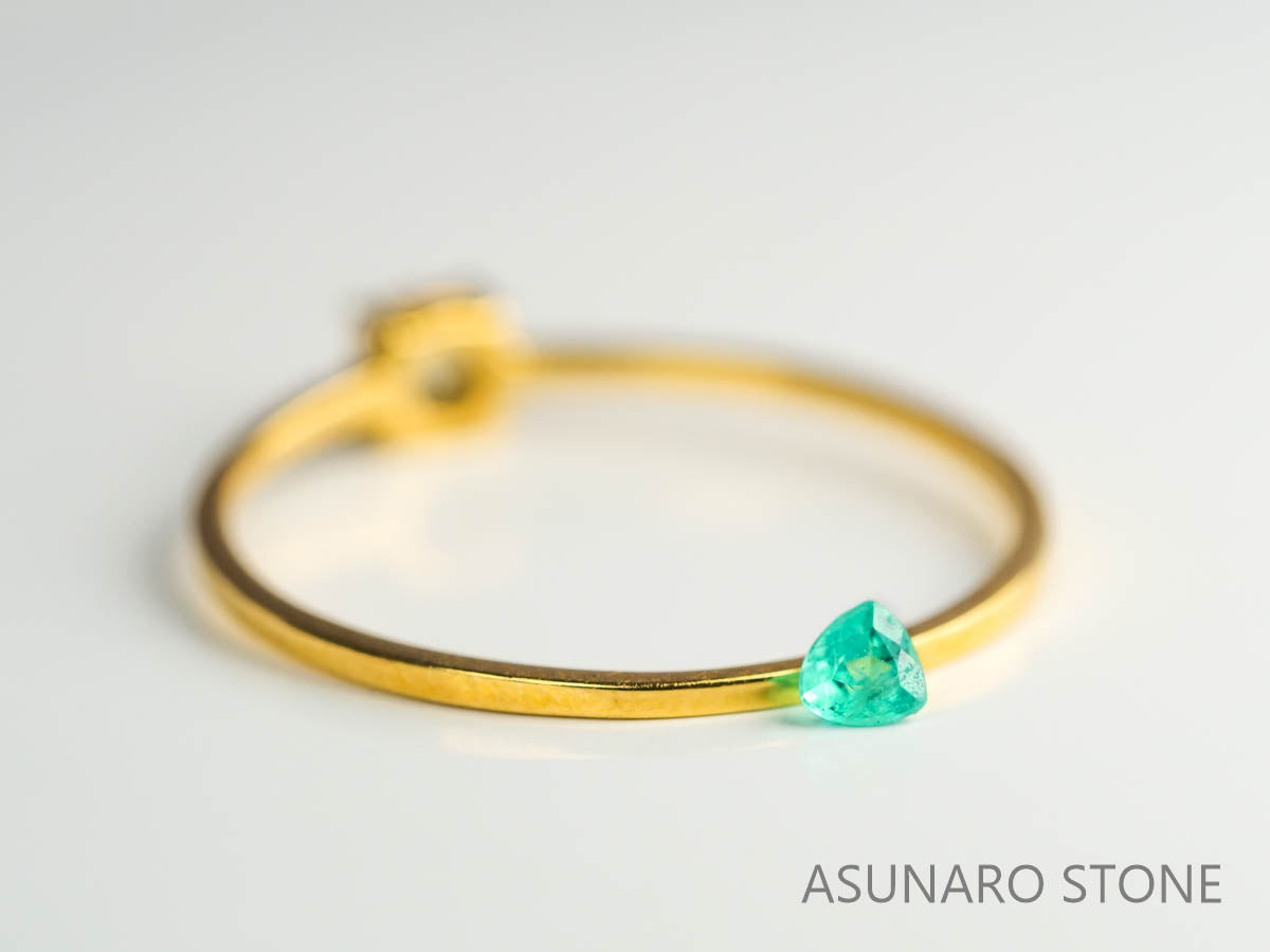 パライバトルマリン　トリリアントカット　 ブラジル産　0.07ct 　  【230518-1648】