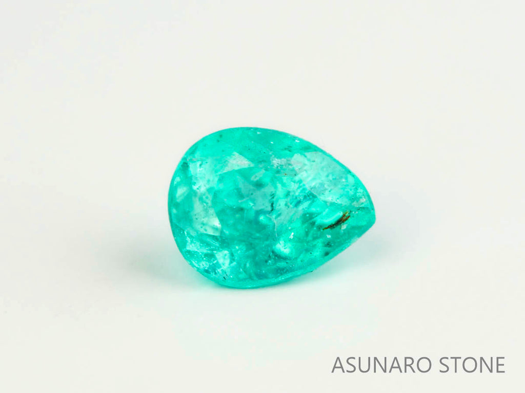 パライバトルマリン　ペアシェイプ　 ブラジル産　0.09ct 　  【230615-1686】