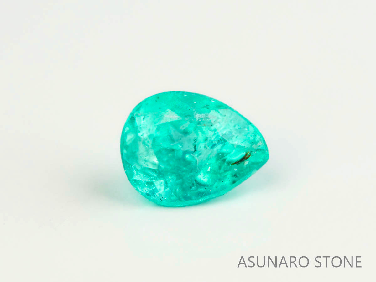 パライバトルマリン　ペアシェイプ　 ブラジル産　0.09ct 　  【230615-1686】