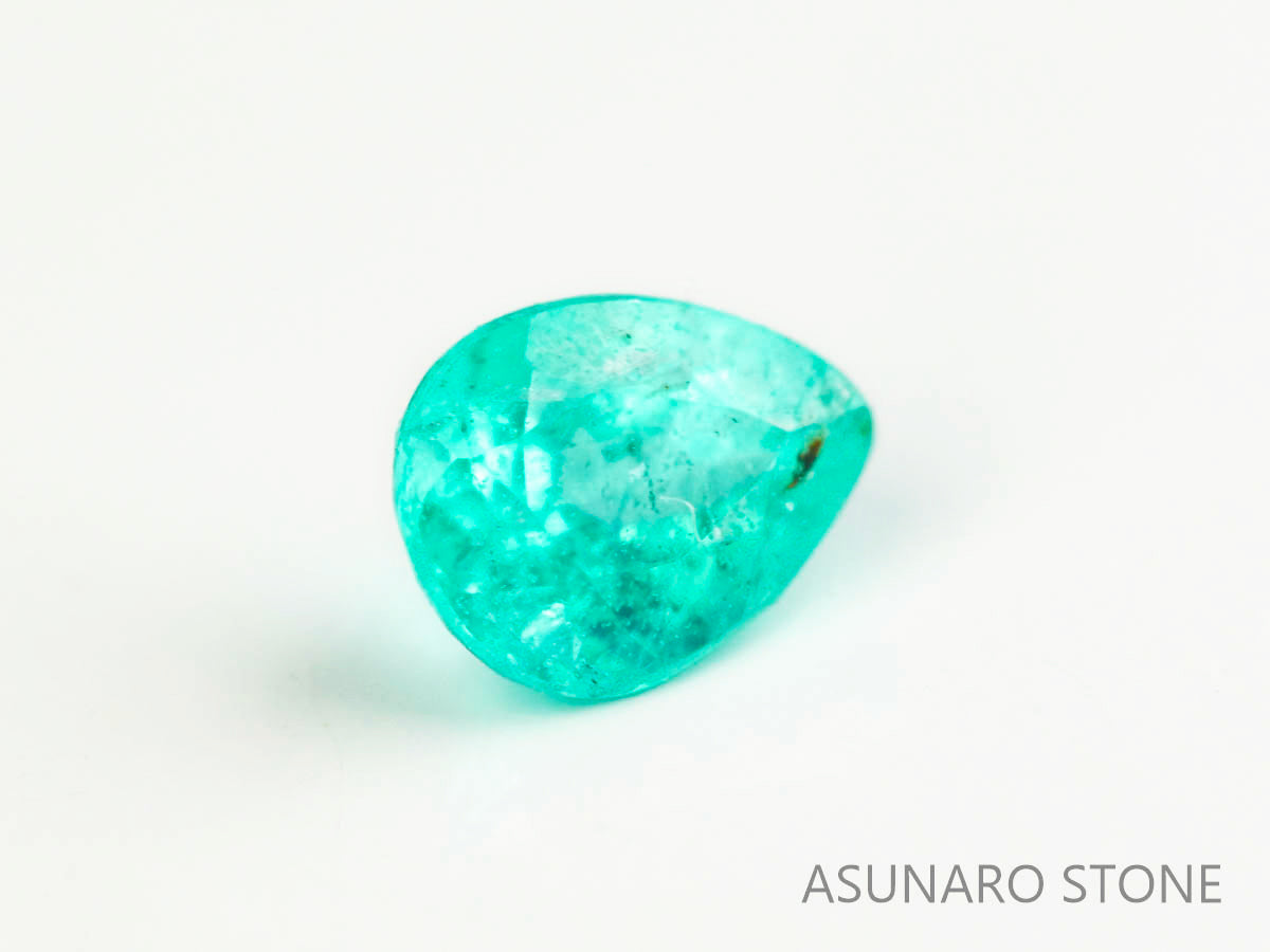 パライバトルマリン　ペアシェイプ　 ブラジル産　0.09ct 　  【230615-1686】