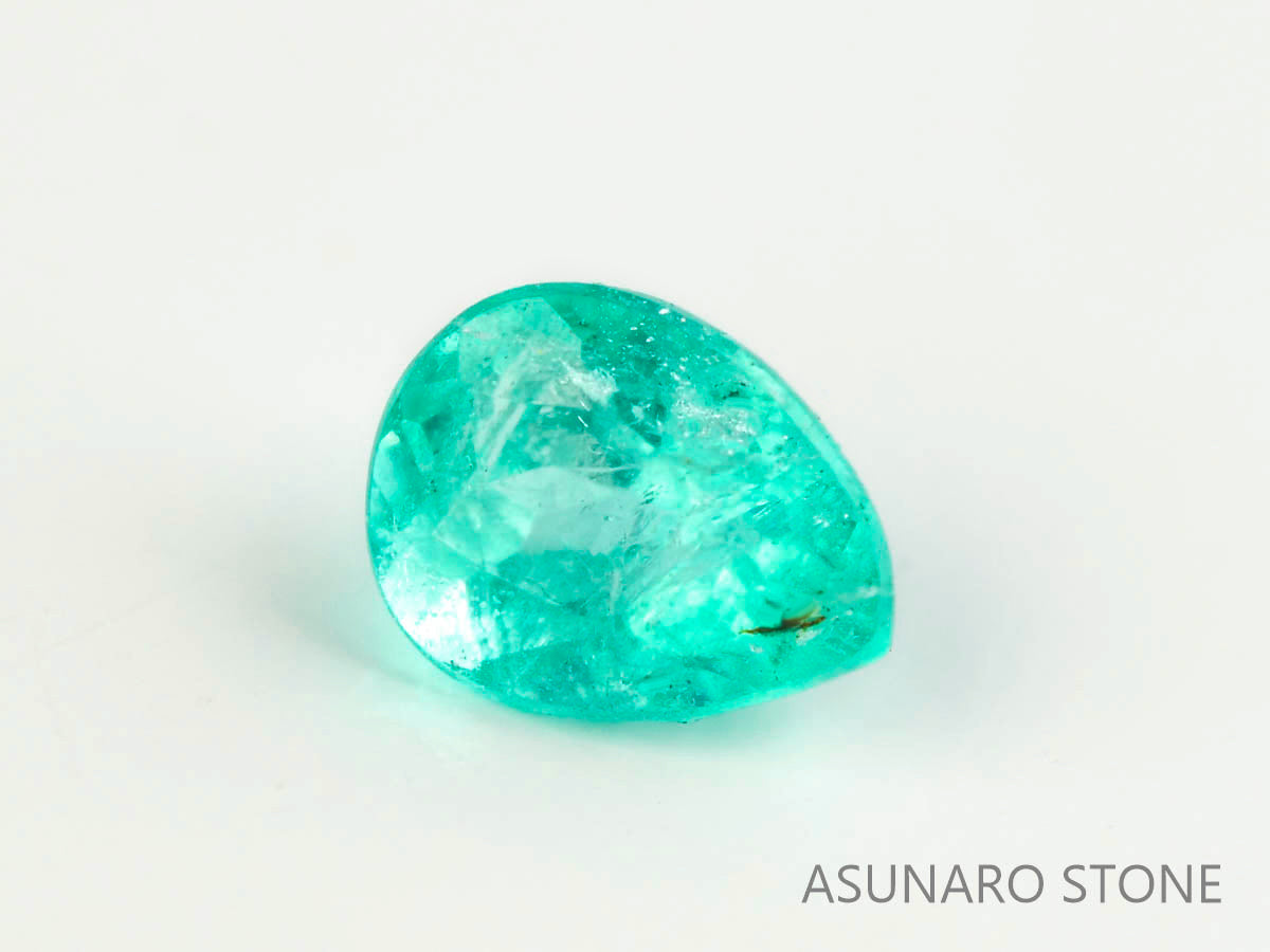 パライバトルマリン　ペアシェイプ　 ブラジル産　0.09ct 　  【230615-1686】