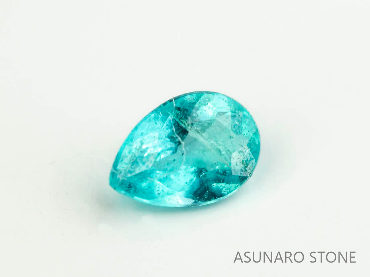 パライバトルマリン　ペアシェイプ　 ブラジル産　0.07ct 　  【230615-1688】