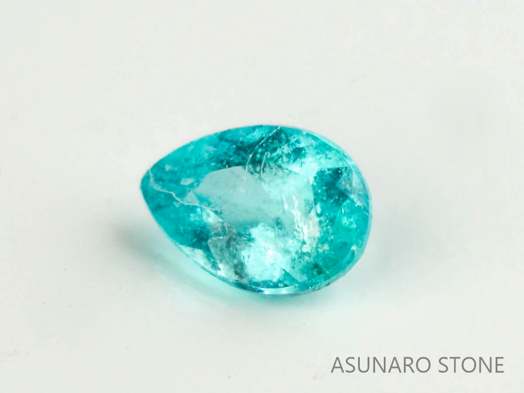 パライバトルマリン　ペアシェイプ　 ブラジル産　0.07ct 　  【230615-1688】