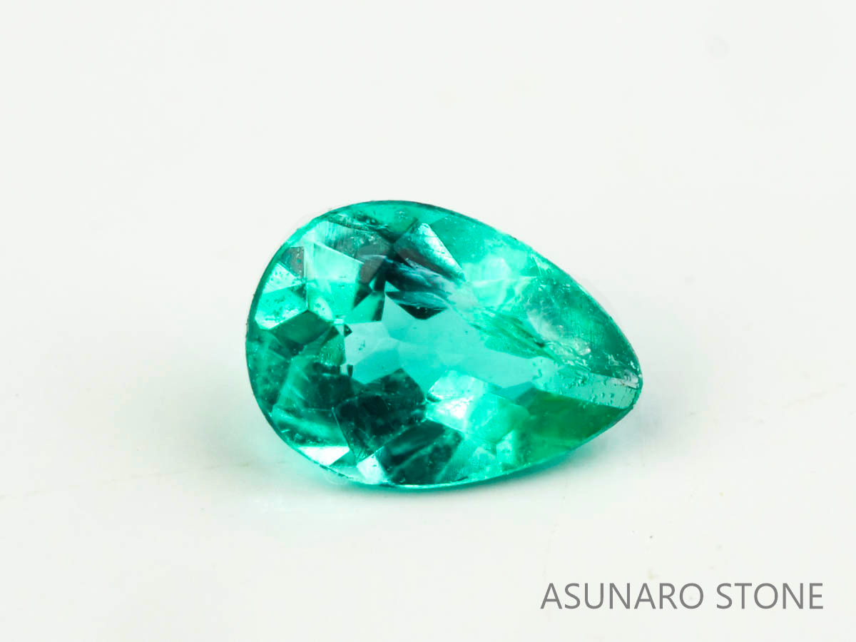 パライバトルマリン　ペアシェイプ　 ブラジル産　0.06ct 　  【230615-1691】