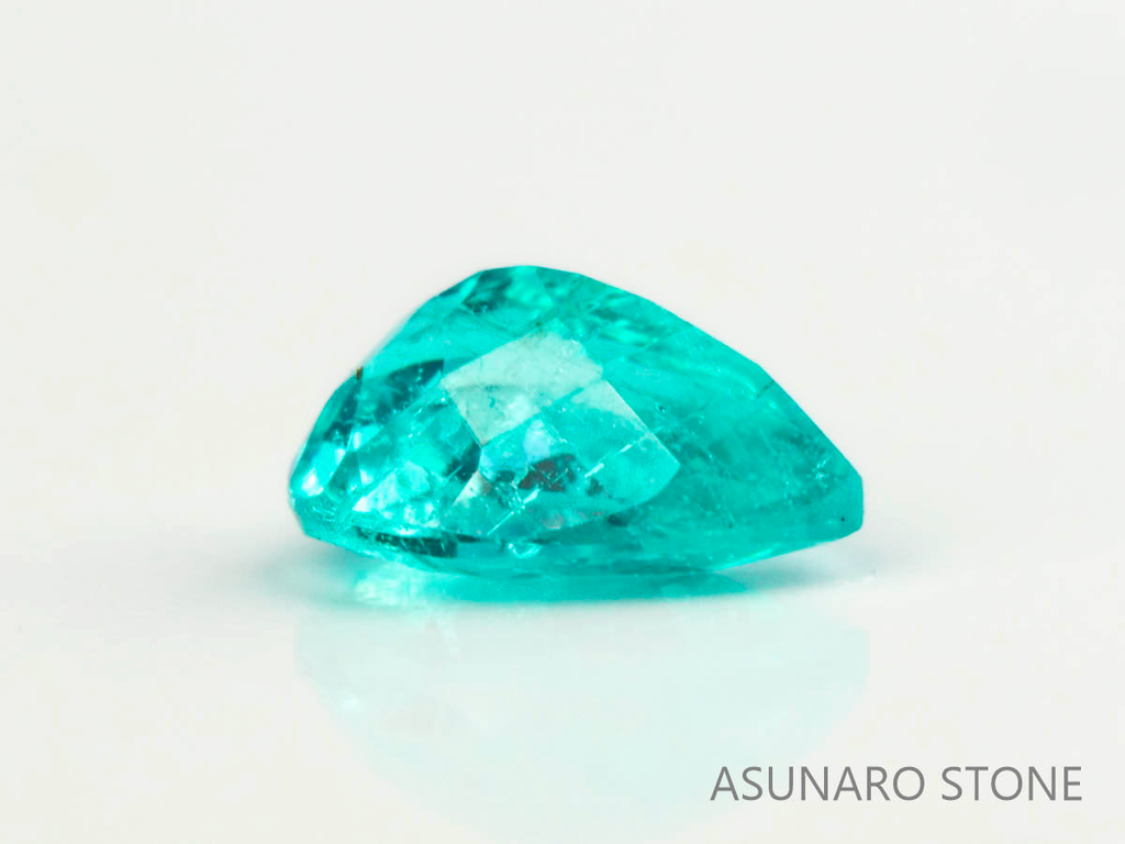 パライバトルマリン　ペアシェイプ　 ブラジル産　0.12ct   【230615-1694】