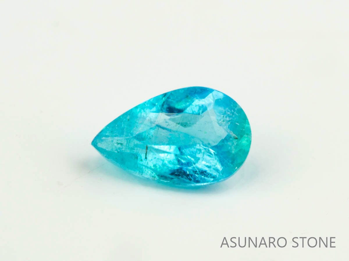 パライバトルマリン　ペアシェイプ　ブラジル産　0.10ct 　  【230615-1696】