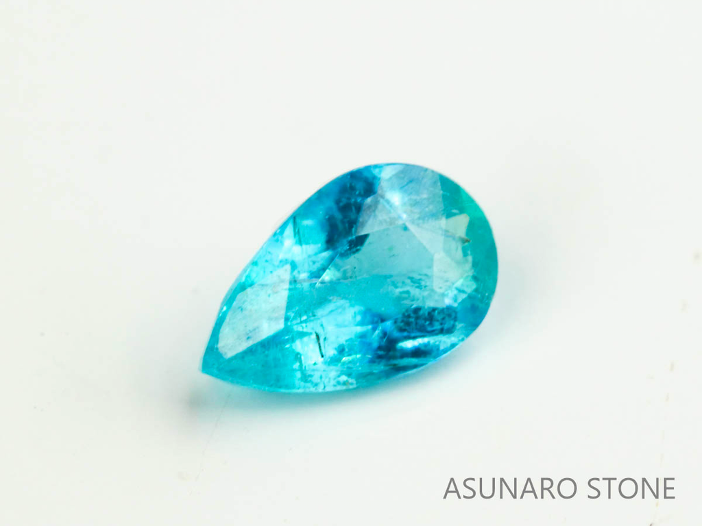 パライバトルマリン　ペアシェイプ　ブラジル産　0.10ct 　  【230615-1696】