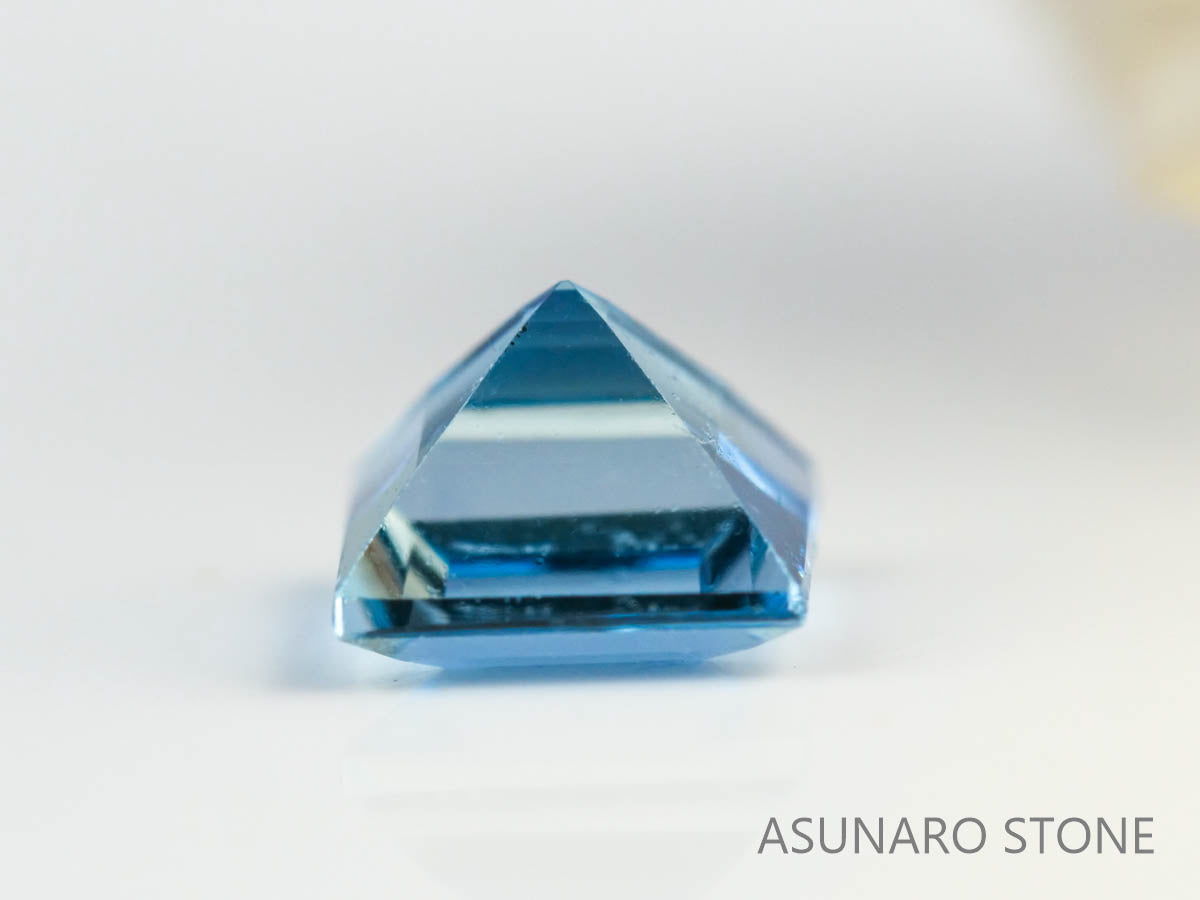 サンタマリアアクアマリン プリンセスカット ブラジル産　0.24ct【230529-1699】