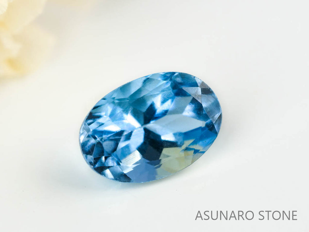 サンタマリアアクアマリン オーバルカット ブラジル産　0.46ct【230529-1700】