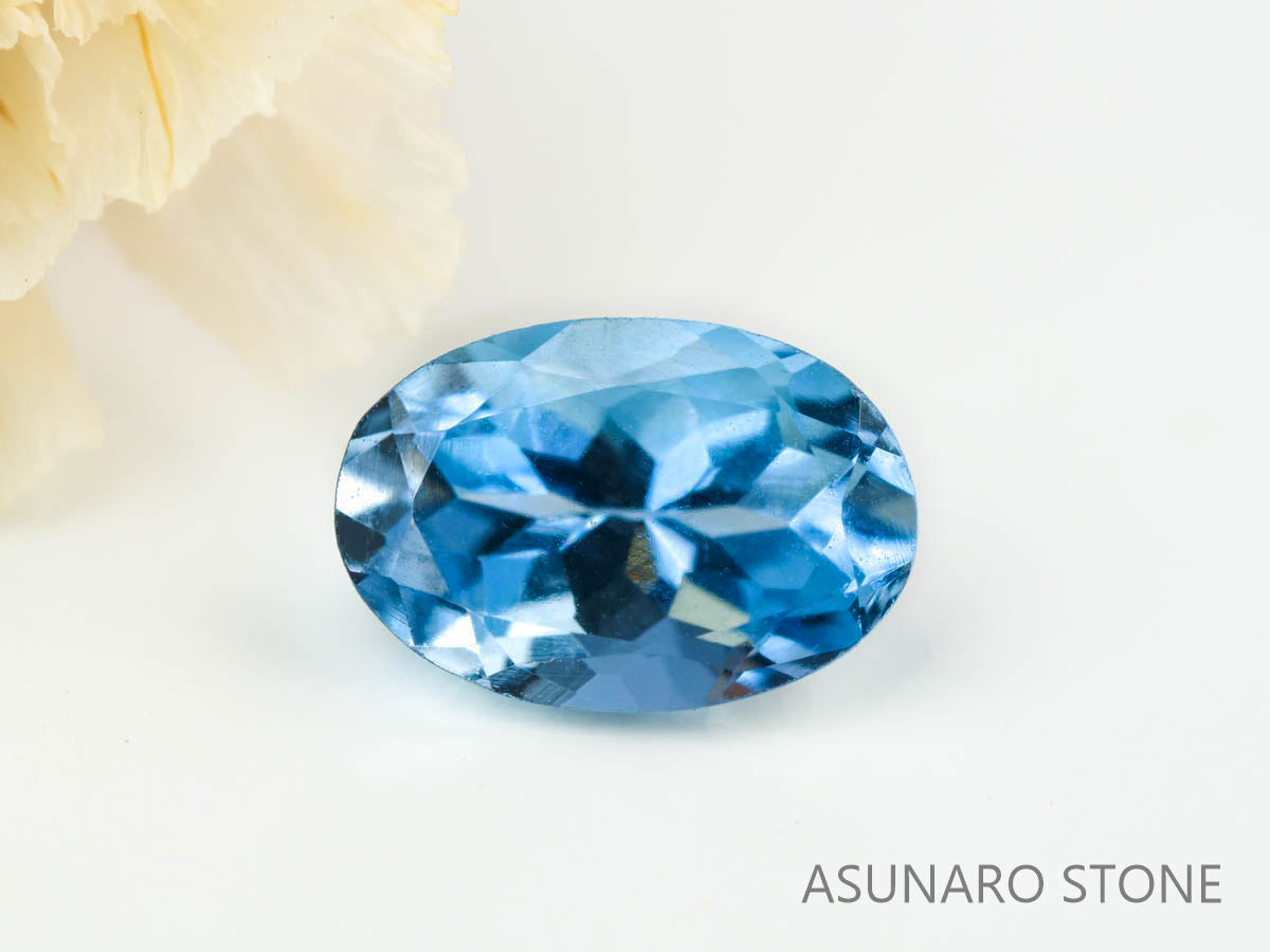 サンタマリアアクアマリン オーバルカット ブラジル産　0.46ct【230529-1700】