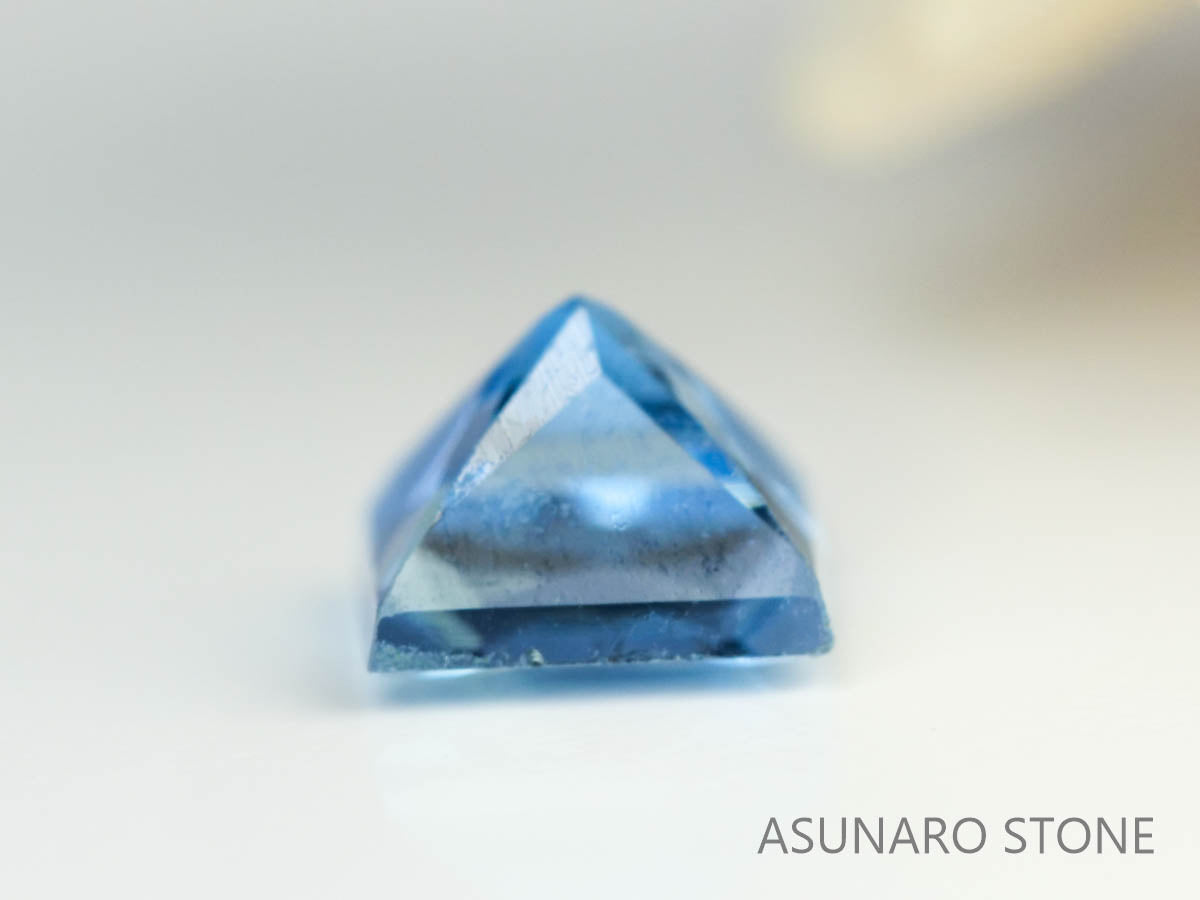 サンタマリアアクアマリン プリンセスカット ブラジル産　0.16ct【230529-1704】