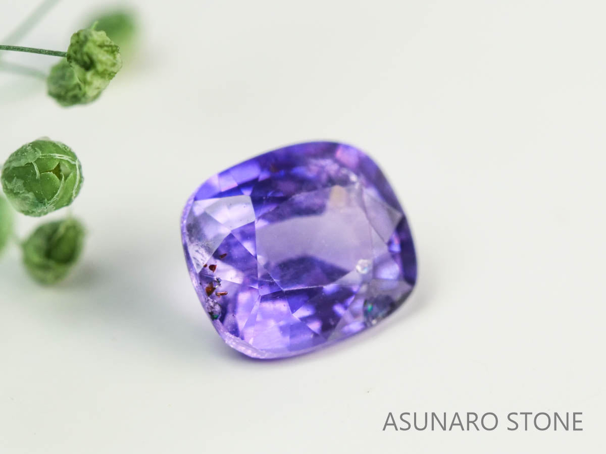 バイカラーサファイア 　クッションカット　 スリランカ産　0.59ct【230619-1655】