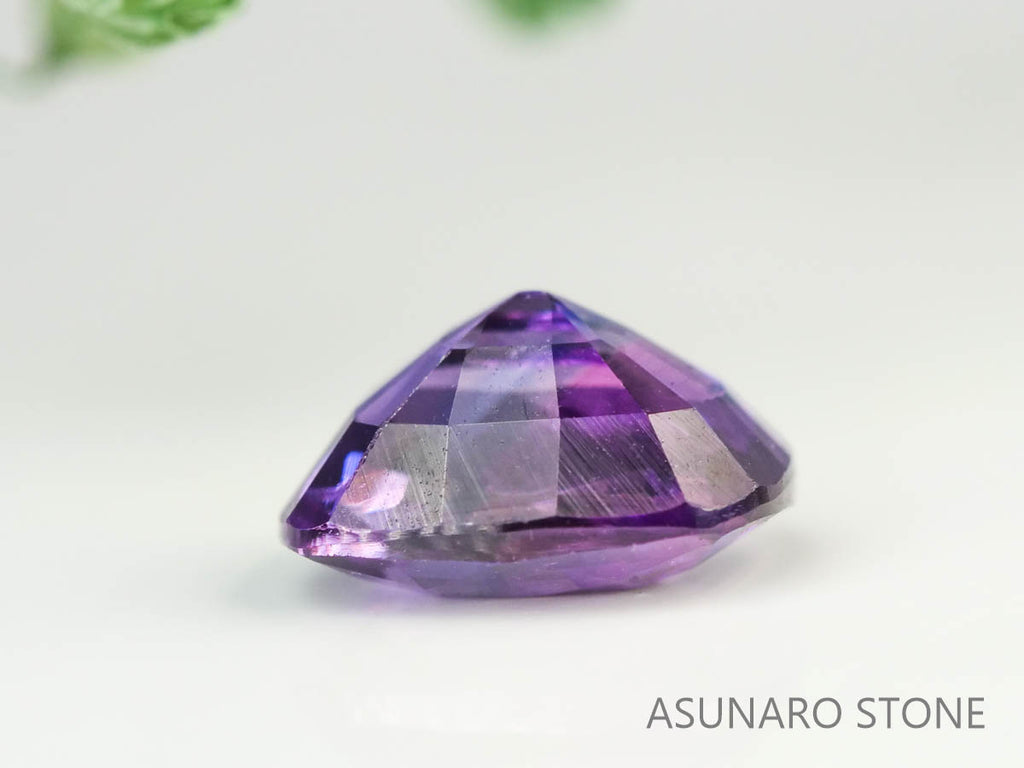 バイカラーサファイア 　クッションカット　 スリランカ産　0.51ct【230619-1658】