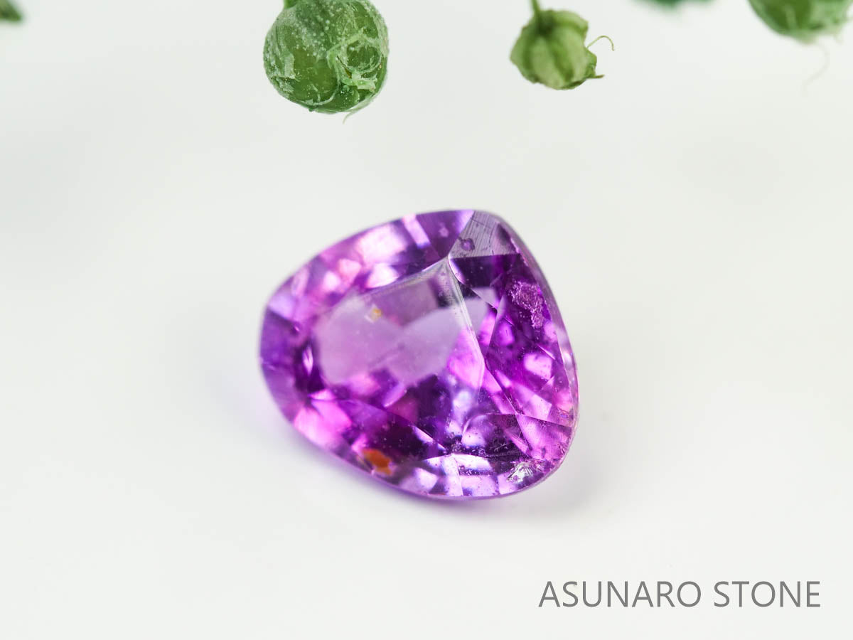 バイカラーサファイア 　マロンカット　 スリランカ産　0.56ct【230619-1659】