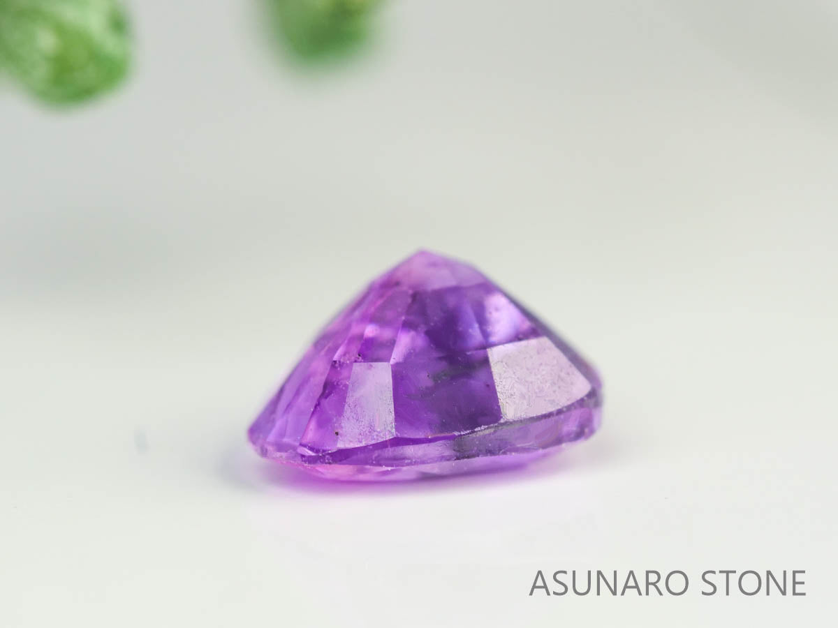 バイカラーサファイア 　マロンカット　 スリランカ産　0.56ct【230619-1659】