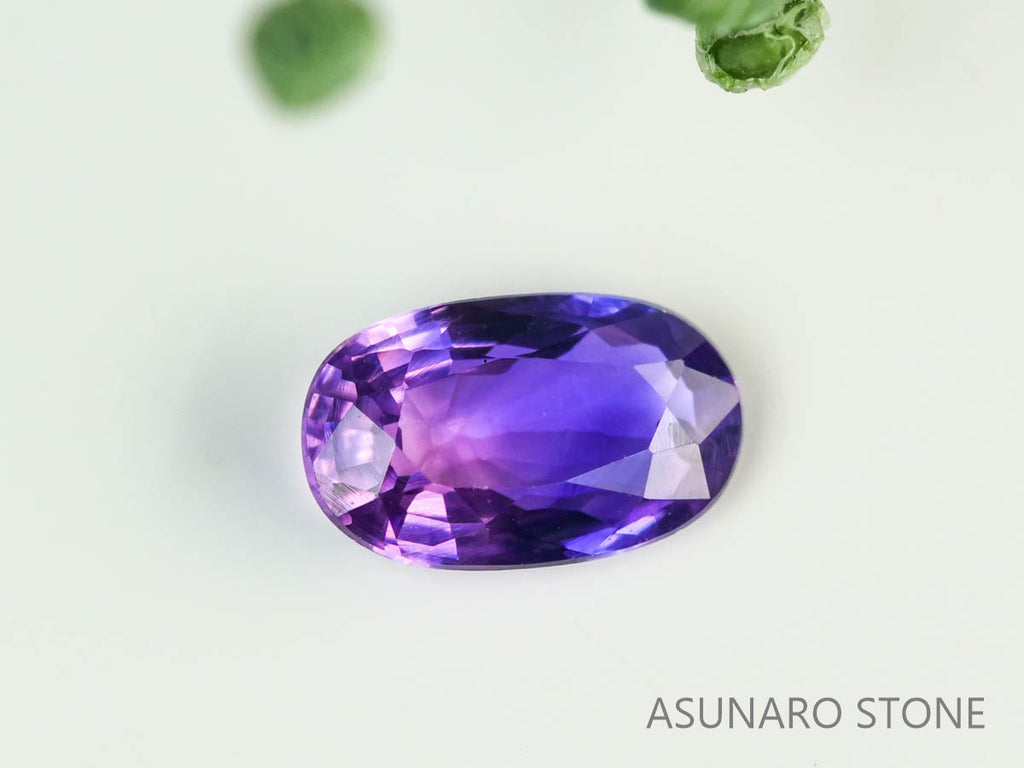 バイカラーサファイア 　オーバルカット　 スリランカ産　0.26ct【230619-1661】