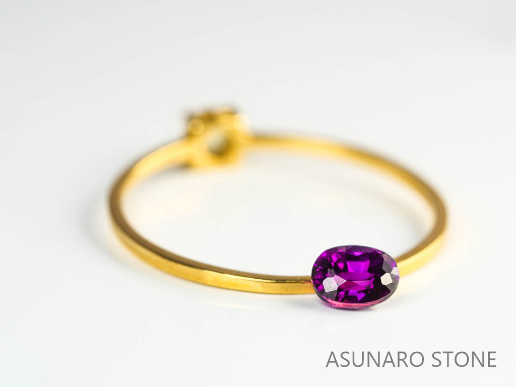 パープルサファイア 　オーバルカット　 スリランカ産　0.34ct【230619-1664】