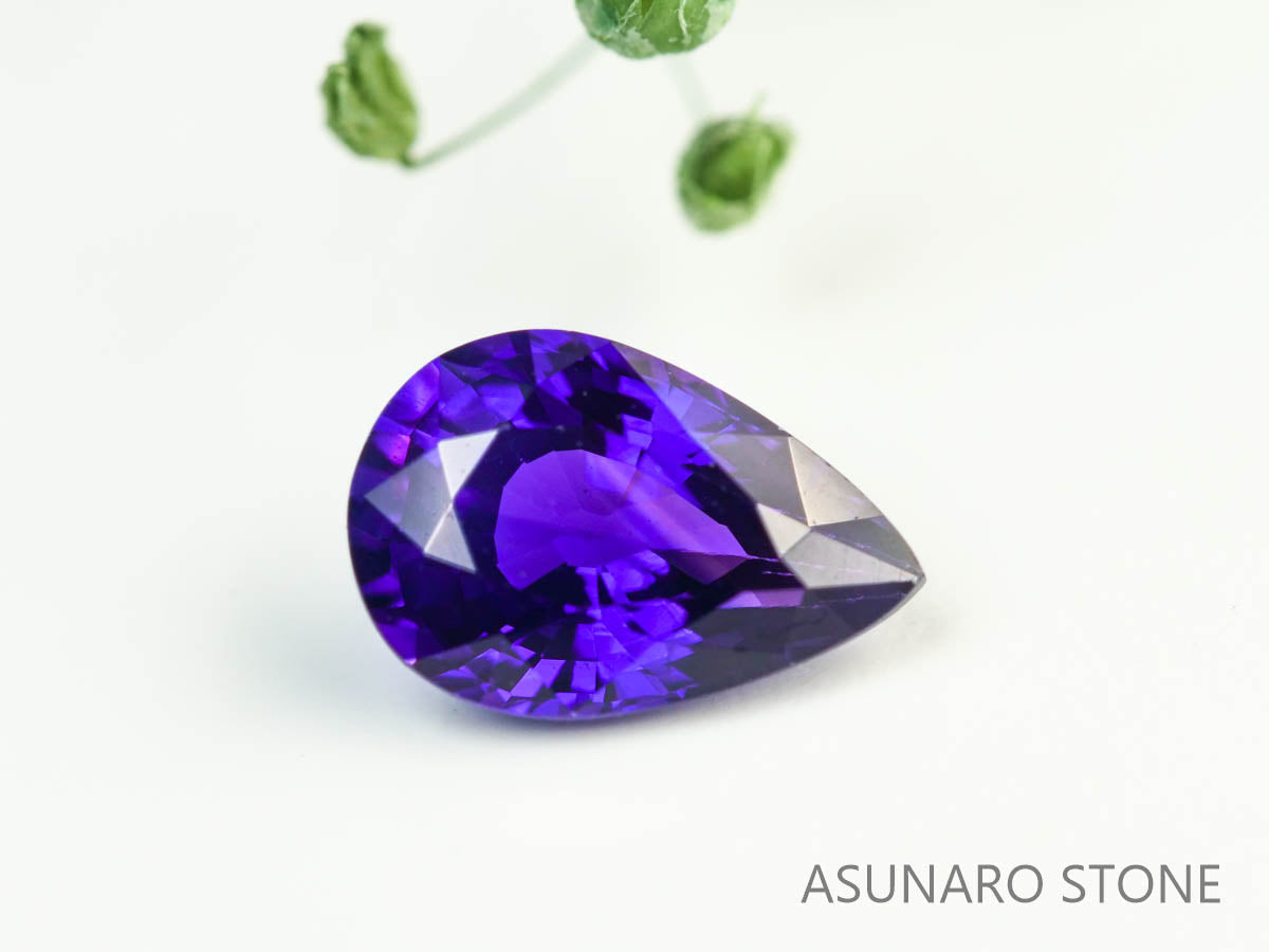 バイカラーサファイア 　ペアシェイプ　 スリランカ産　0.53ct【230619-1665】