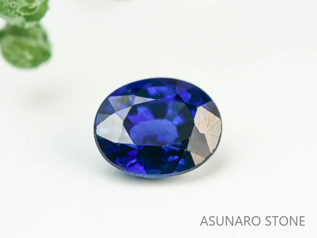 バイカラーサファイア 　オーバルカット　 スリランカ産　0.41ct【230619-1707】