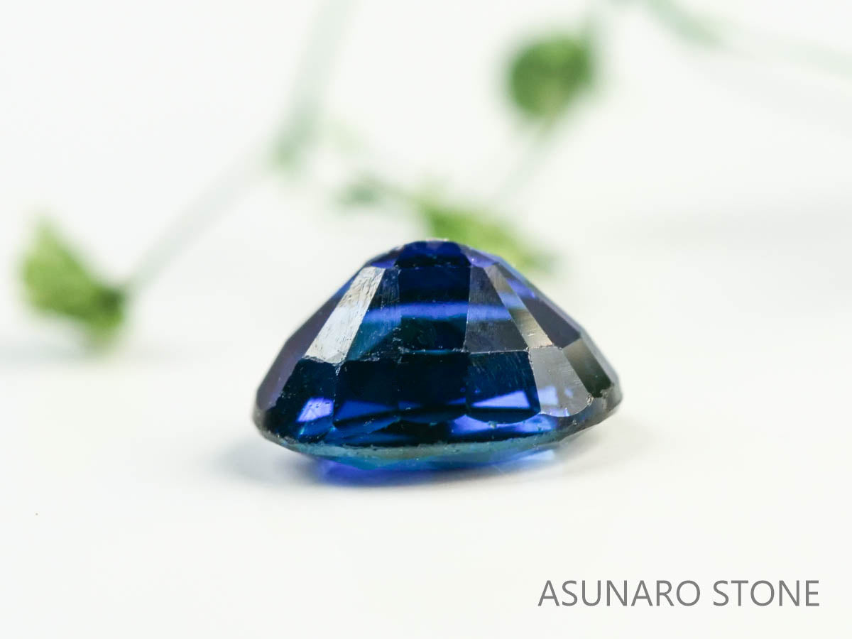 バイカラーサファイア 　オーバルカット　 スリランカ産　0.41ct【230619-1707】