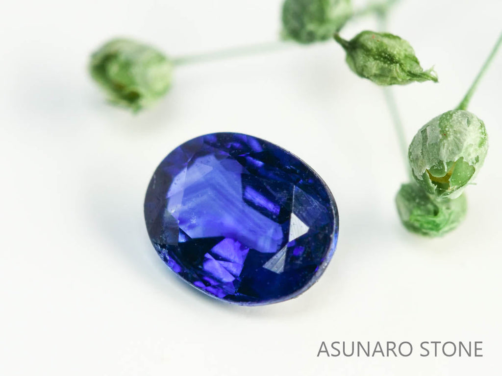 バイカラーサファイア 　オーバルカット　 スリランカ産　0.32ct【230619-1708】