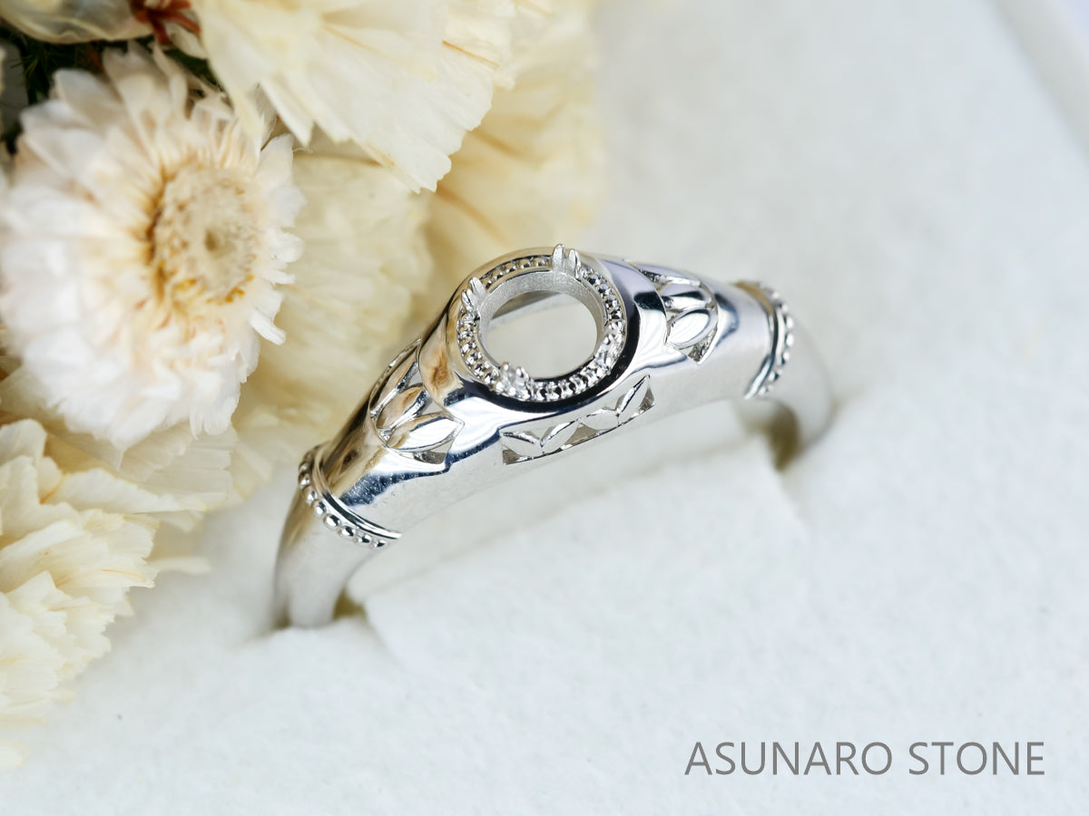 【お仕立て用】空枠番号：S226A　リング枠　ダイヤなし【オーダージュエリー用】