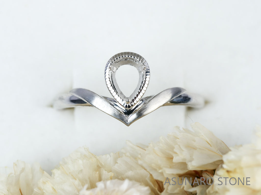 【お仕立て用】空枠番号：S235A　リング枠　ダイヤなし【オーダージュエリー用】