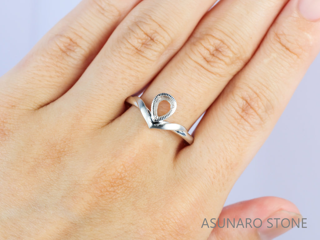 【お仕立て用】空枠番号：S235A　リング枠　ダイヤなし【オーダージュエリー用】