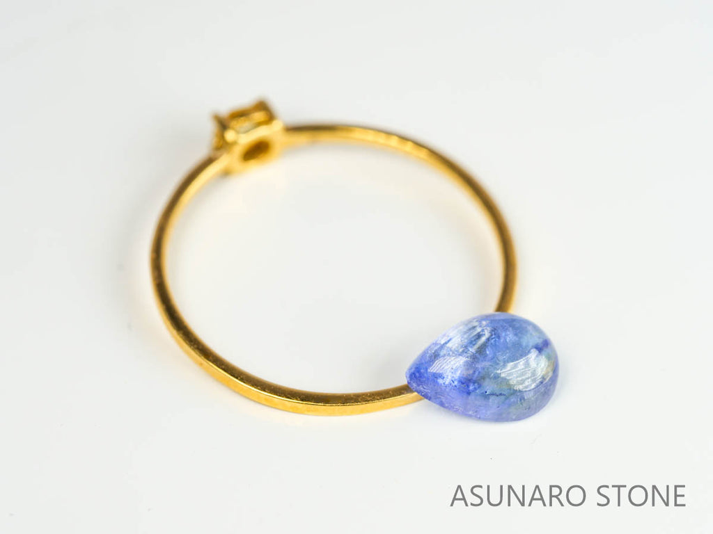 ゾイサイト（タンザナイト）  カボション　タンザニア産　　1.12ct【230629-1709】