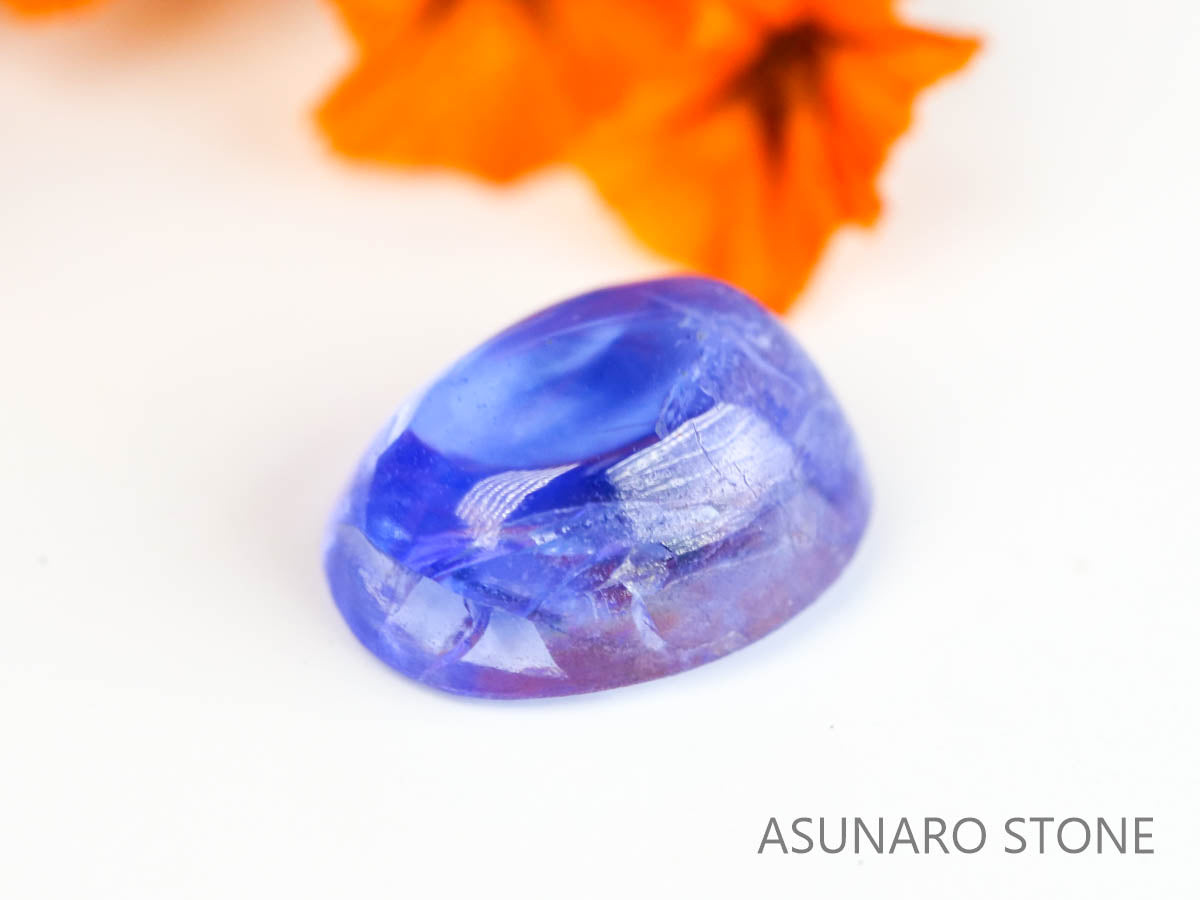 ゾイサイト（タンザナイト）  カボション　タンザニア産　　0.73ct【230629-1710】