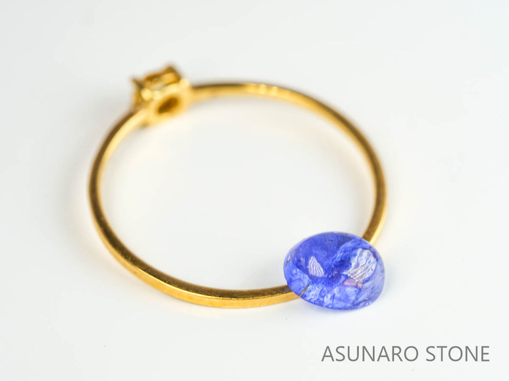 ゾイサイト（タンザナイト）  カボション　タンザニア産　　0.79ct【230629-1711】