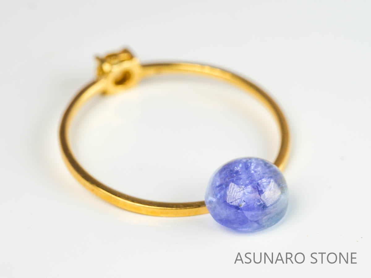 ゾイサイト（タンザナイト）  カボション　タンザニア産　　1.44ct【230629-1712】