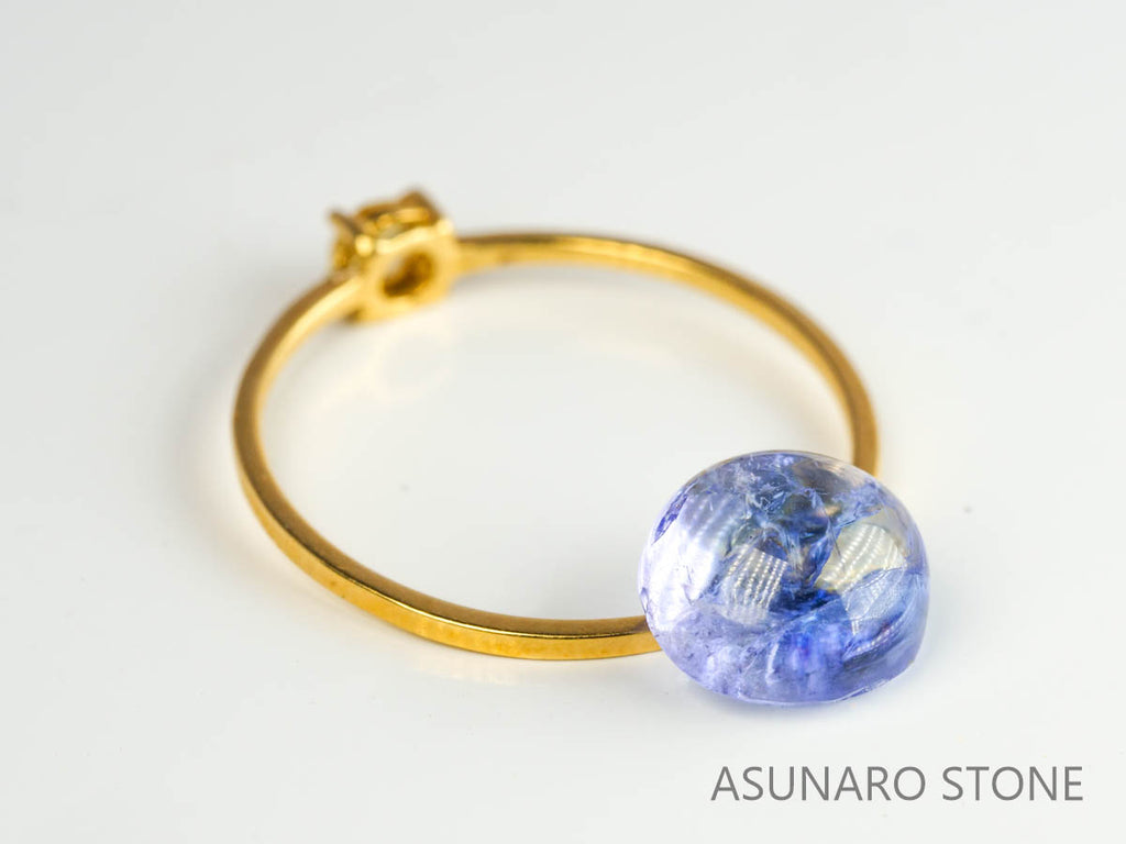 ゾイサイト（タンザナイト）  カボション　タンザニア産　　2.76ct【230629-1713】