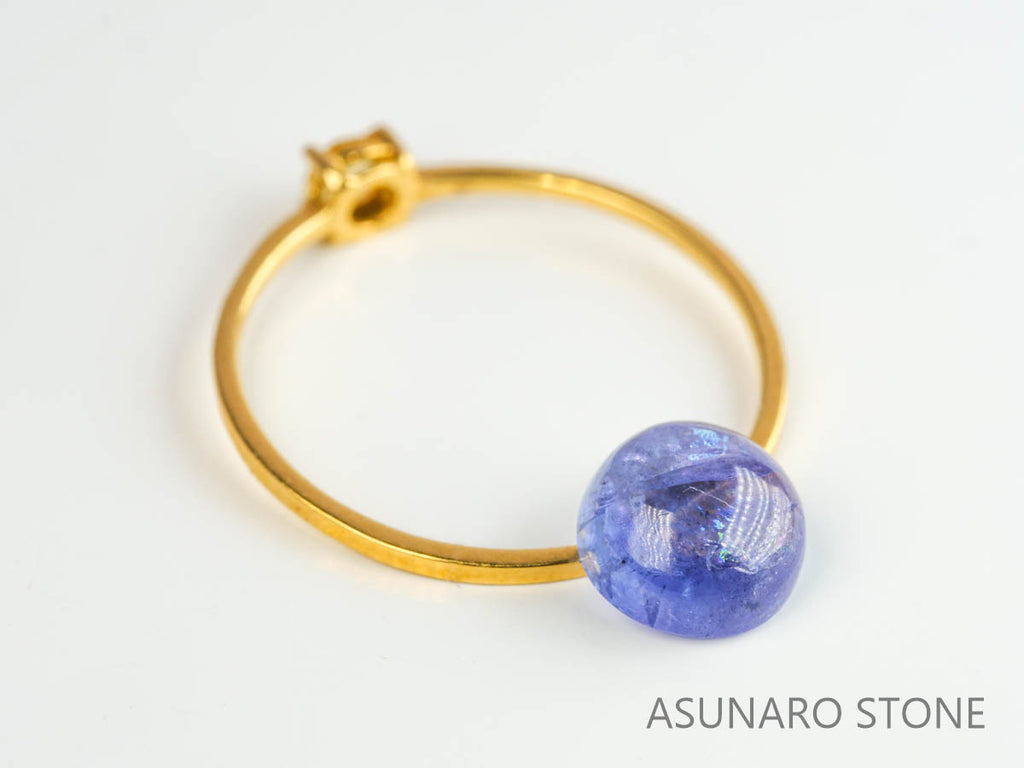 ゾイサイト（タンザナイト）  カボション　タンザニア産　　1.90ct【230629-1716】