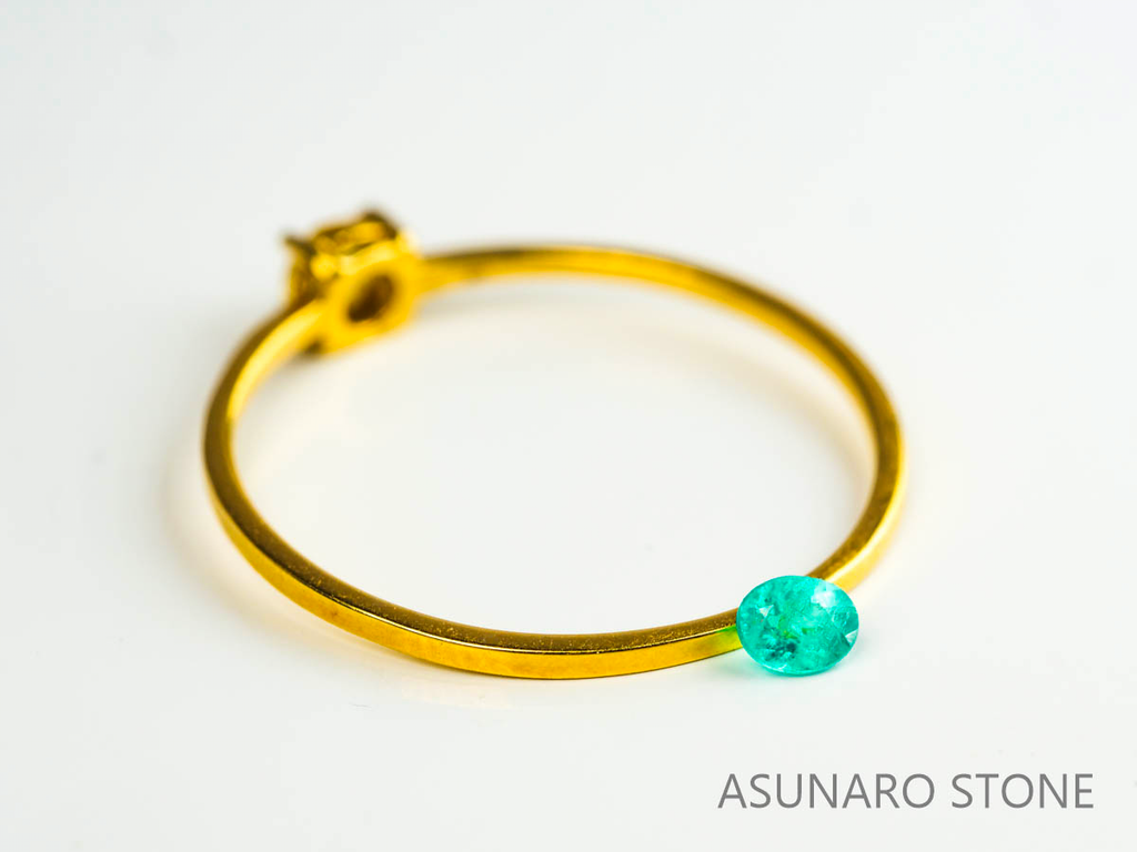 パライバトルマリン　オーバルカット 　ブラジル産　0.09ct 　  【230727-1720】