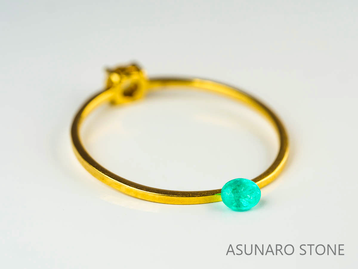 パライバトルマリン　オーバルカット 　ブラジル産　0.11ct 　  【230727-1726】