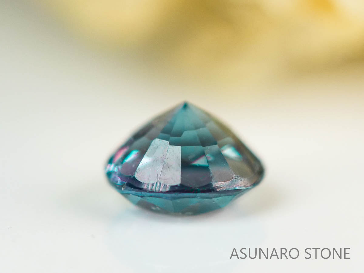 アレキサンドライト　ラウンドカット　 ブラジル産　0.10ct【230727-1729】