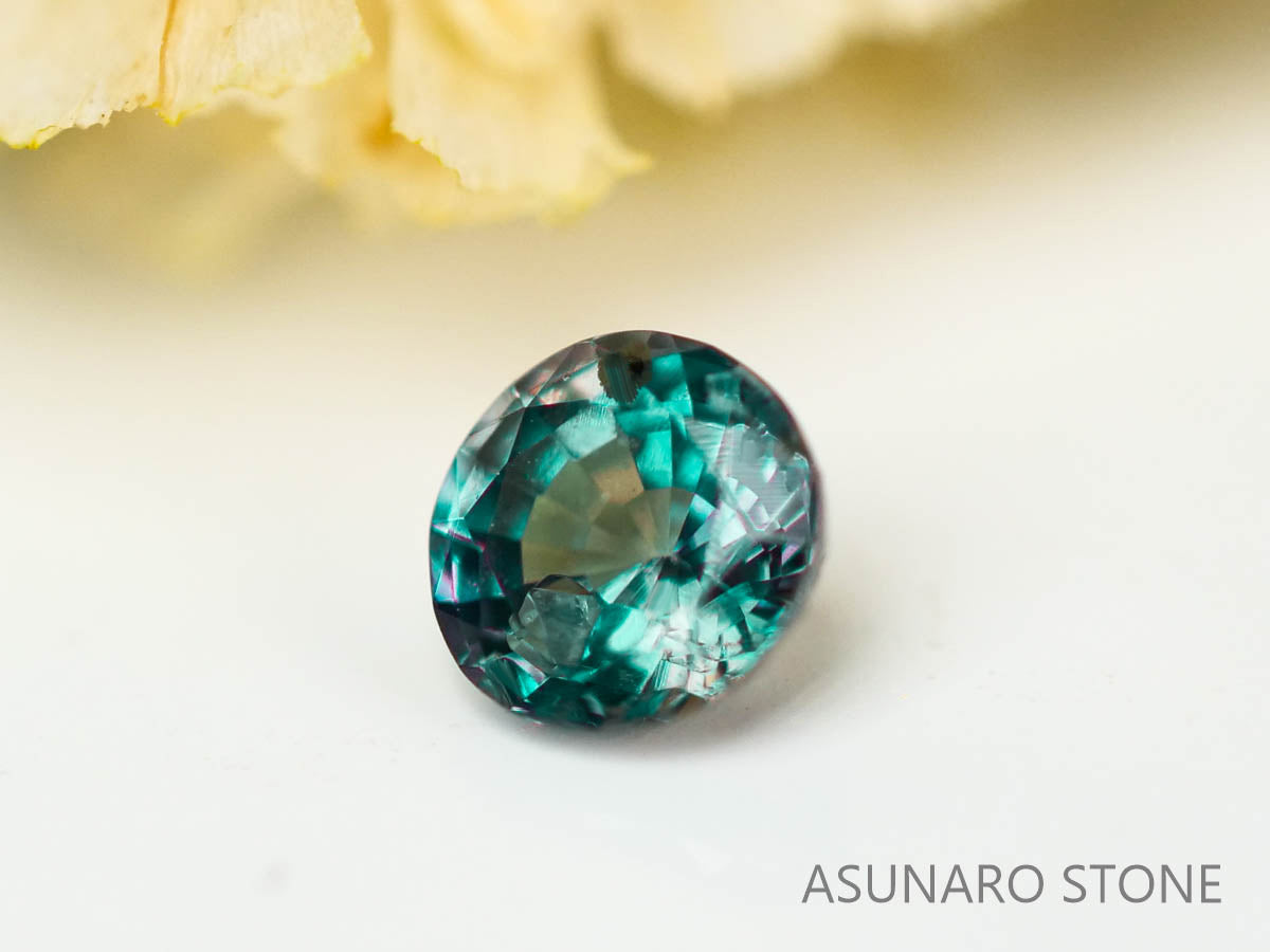 アレキサンドライト　ラウンドカット　 ブラジル産　0.13ct【230727-1733】
