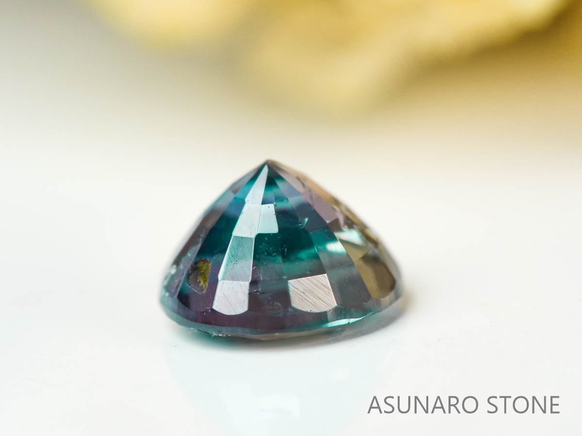 アレキサンドライト ラウンドカット ブラジル産 0.13ct【230727-1733
