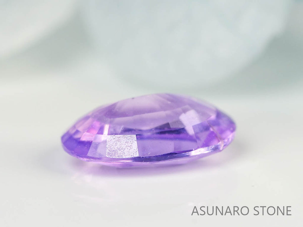 シルキーピンクサファイア 　オーバルカット　 スリランカ産　0.74ct【230703-1735】