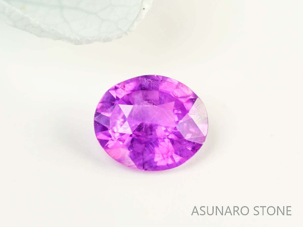 パープルサファイア 　オーバルカット　 スリランカ産　0.45ct【230703-1737】