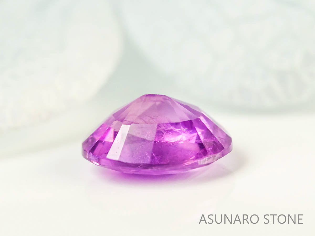 パープルサファイア 　オーバルカット　 スリランカ産　0.45ct【230703-1737】