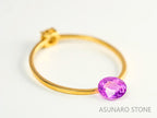 パープルサファイア 　オーバルカット　 スリランカ産　0.45ct【230703-1737】