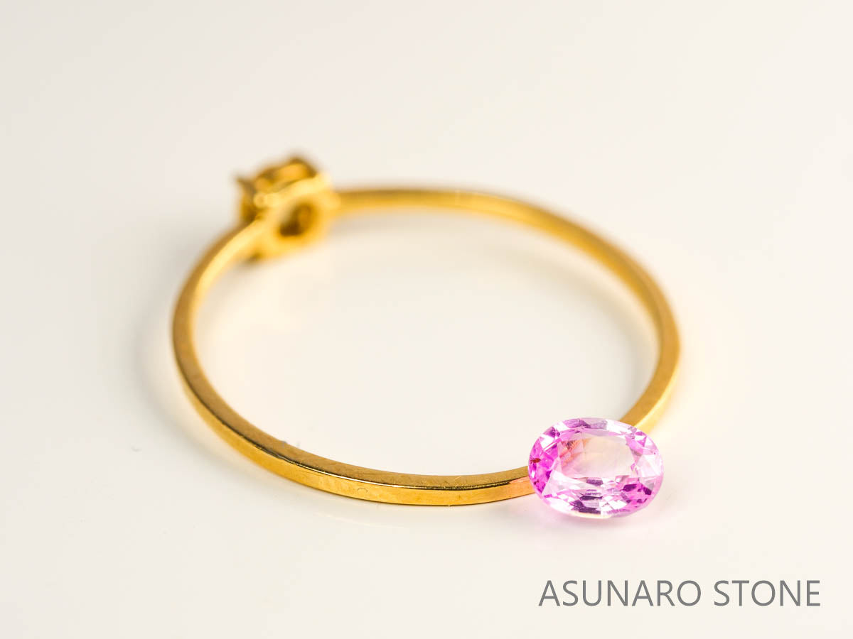 ピンクサファイア 　オーバルカット　 スリランカ産　0.37ct【230703-1738】