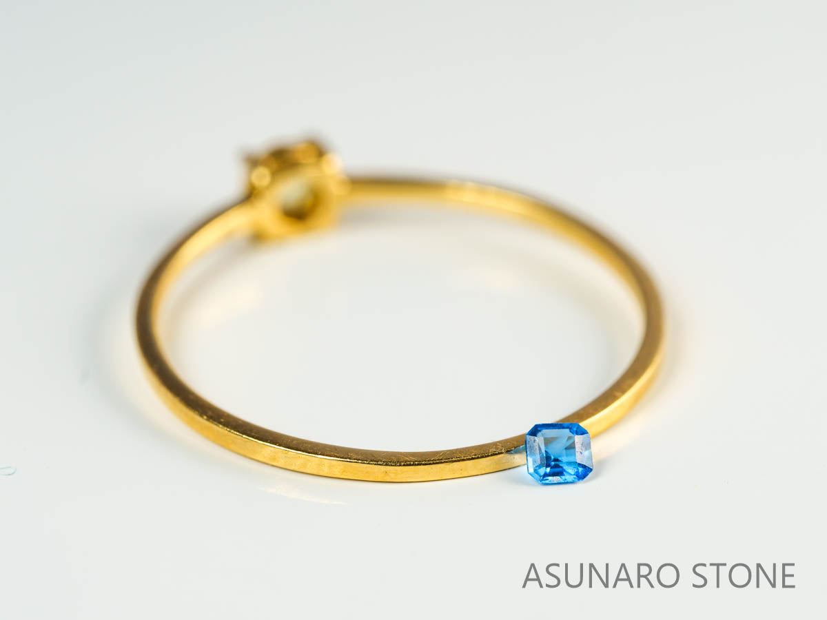 アフガナイト　アフガニスタン産　エメラルドカット　0.030ct【230628-1608】