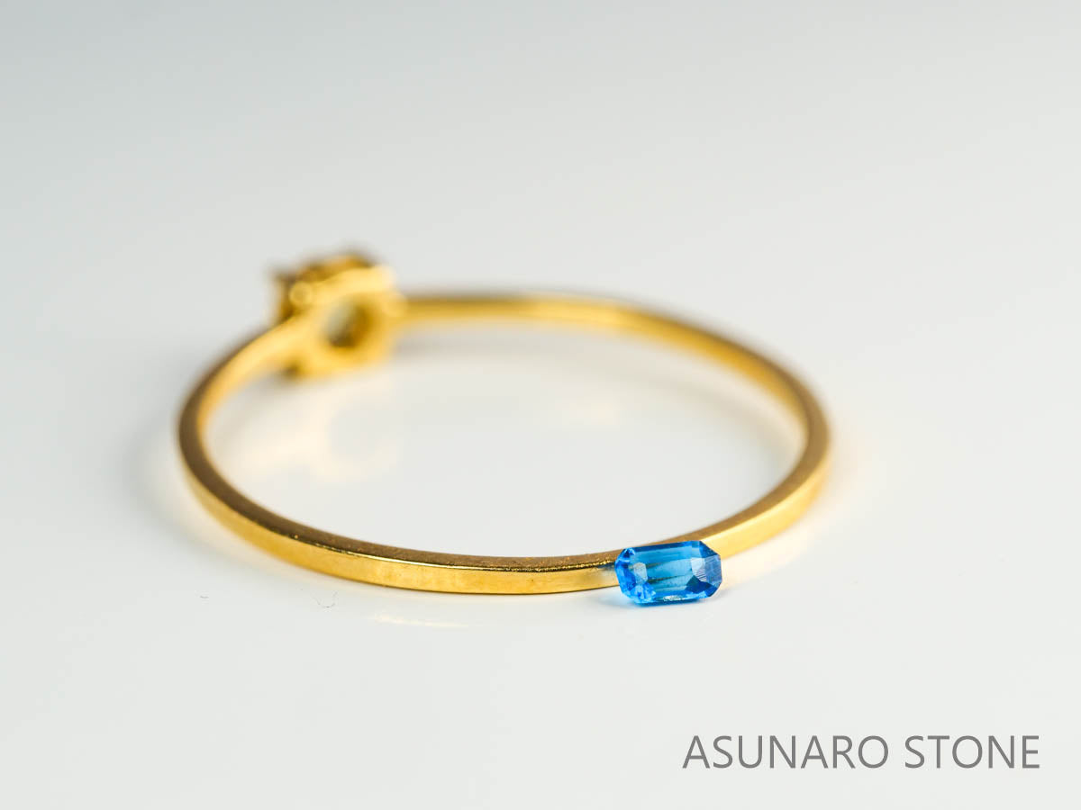 アフガナイト　アフガニスタン産　エメラルドカット　0.040ct【230628-1609】