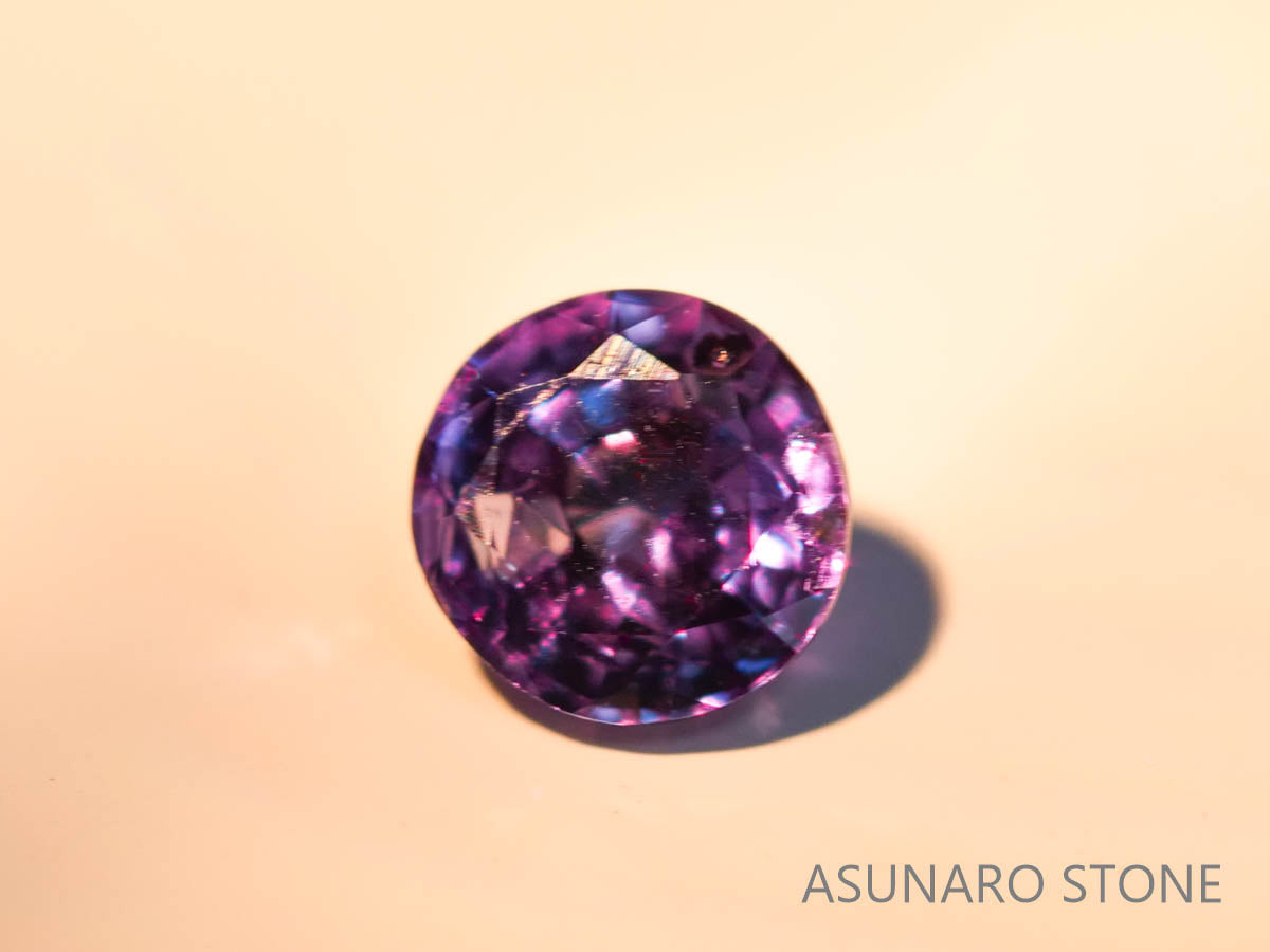 アレキサンドライト　ラウンドカット　 ブラジル産　0.13ct【230727-1733】